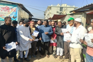কোম্পানীগঞ্জে ধানের শীষের প্রচারণায় তাঁতীদল