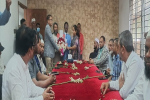 সুনামগঞ্জ চেম্বার অব কমার্সের নব নির্বাচিত কমিটির শপথ গ্রহণ