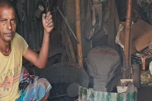 কোরবানির ঈদ এলেও জমেনি সুনামগঞ্জের কামারশালা