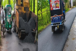 বালাগঞ্জে দয়ামীর-দেওয়ান বাজার সড়কে দায়সারা সংস্কার