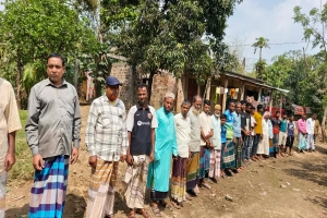 দোয়ারাবাজারে ধর্ষণের বিচারের দাবিতে মানববন্ধন