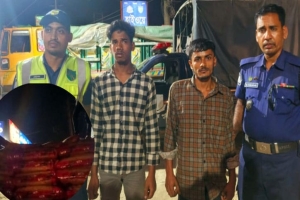 হবিগঞ্জে ২২০ বস্তা ভারতীয় জিরা জব্দ, ট্রাকচালক ও হেলপার আটক