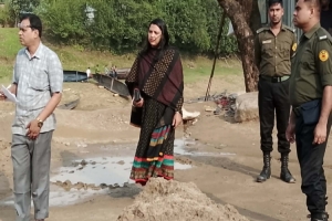 জৈন্তাপুরে ১৪ হাজার ঘনফুট বালু জব্দ করে নিলাম