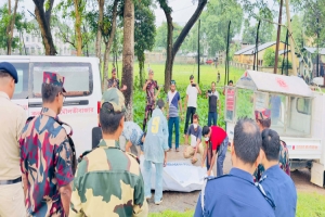 কুলাউড়ার মনু নদী থেকে উদ্ধার ভারতীয় নাগরিকের মরদেহ হস্তান্তর