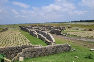 শান্তিগঞ্জে সড়কের নির্মাণসামগ্রী চুরি: দিন-দুপুরে সিসি ব্লক নিয়ে গেল চোরচক্র