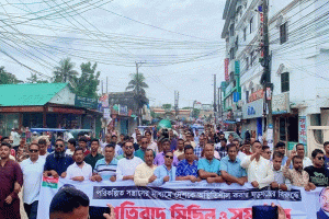 সুনামগঞ্জে যুবদল, স্বেচ্ছাসেবক দল ও ছাত্রদলের যৌথ মিছিল ও সমাবেশ