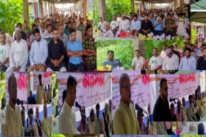 দক্ষিণ ছাতক উপজেলা বাস্তবায়নের দাবিতে কুরশী বাজারে জনসভা