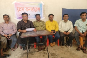 শাল্লায় ‘পকেট কমিটি’ বাতিলের দাবিতে প্রাথমিক শিক্ষকদের সংবাদ সম্মেলন