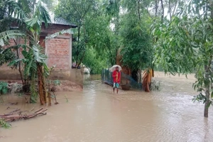 মৌলভীবাজারে পাহাড়ি ঢলে আকস্মিক বন্যা: পানিবন্দি হাজারো পরিবার
