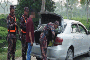 সীমান্তে সন্ত্রাস ও অবৈধ পারাপার রোধে মাধবপুরে বিজিবির কড়া নজর