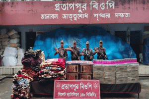 সিলেট সীমান্তে ৪৬ লাখ টাকার চোরাচালানী মালামাল আটক