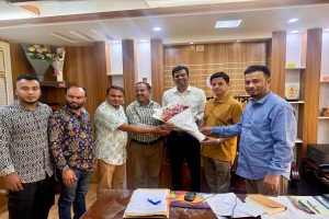 ছাতকে নবাগত ইউএনও’র সাথে উপজেলা কন্ট্রাক্টর এসোসিয়েশনের সৌজন্য সাক্ষাৎ