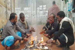 জুড়ীতে কনকনে শীত ও ঘন কুয়াশায় জনজীবন বিপর্যস্ত