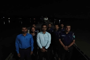 তাহিরপুরে যাদুকাটা নদীতে মোবাইল কোর্টের অভিযান, ২ জনের কারাদণ্ড