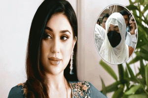 বোরকা পরে আদালতে অপু বিশ্বাস