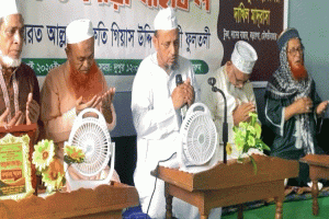 বড়লেখায় রহমানিয়া টুকা হাফিজিয়া মাদ্রাসায় নতুন ভবনের ভিত্তিপ্রস্তর স্থাপন