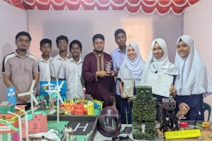 হবিগঞ্জে বিজ্ঞান মেলায় চুনারুঘাট ডিসিপি হাই স্কুল প্রথম