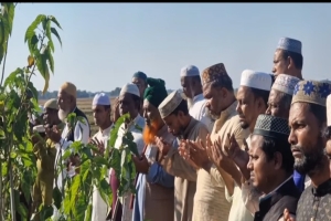 দোয়ারাবাজারে প্রতাপপুর বড় কবরস্থানের দেওয়াল প্রাচীর নির্মাণের ভিত্তিপ্রস্তর স্থাপন