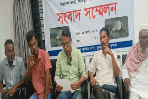 সুনামগঞ্জে দেড় লাখ টাকার গাভী হারিয়ে নিঃস্ব কৃষক, ক্ষতিপূরণ দাবি