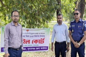 সুনামগঞ্জে শব্দদূষণ বিরোধী অভিযানে ৫ যানবাহনকে জরিমানা