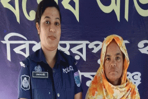 বিশ্বম্ভরপুরে ইয়াবাসহ এক মহিলা আটক