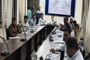 নদীভাঙন ঝুঁকিতে শাল্লার আশ্রয়ণ প্রকল্প, স্থান পরিবর্তনের দাবি