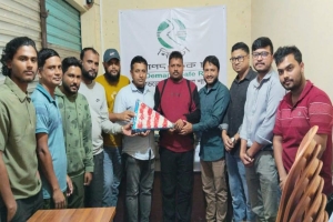 বড়লেখায় নিসচা নেতৃবৃন্দকে সংগঠনের পক্ষ থেকে ফুলেল শুভেচ্ছা