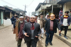 কোম্পানীগঞ্জে জাতীয় পার্টির প্রার্থী মুজিবুর রহমান ডালিমের গণসংযোগ