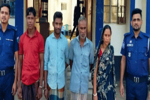 জকিগঞ্জে নারীসহ চার মাদক ব্যবসায়ী আটক