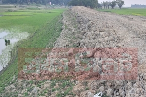 শাল্লায় বাঁধ নির্মাণে 'পিআইসি বাণিজ্য': সিন্ডিকেটের দাপটে প্রকৃত কৃষক বাদ