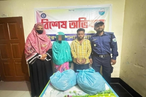 তাহিরপুরে মোটরসাইকেলসহ ২ মাদক কারবারি আটক