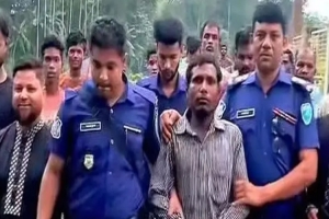 মৌলভীবাজারে স্ত্রীকে গলা কেটে হত্যা করে থানায় আত্মসমর্থন স্বামীর
