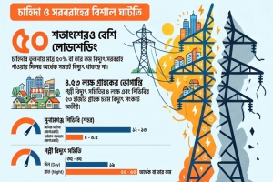 সুনামগঞ্জে বিদ্যুৎ সংকট চরমে: চাহিদার অর্ধেক সরবরাহে বিপর্যস্ত জনজীবন